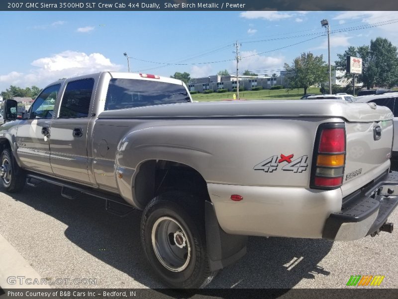 Silver Birch Metallic / Pewter 2007 GMC Sierra 3500HD SLT Crew Cab 4x4 Dually