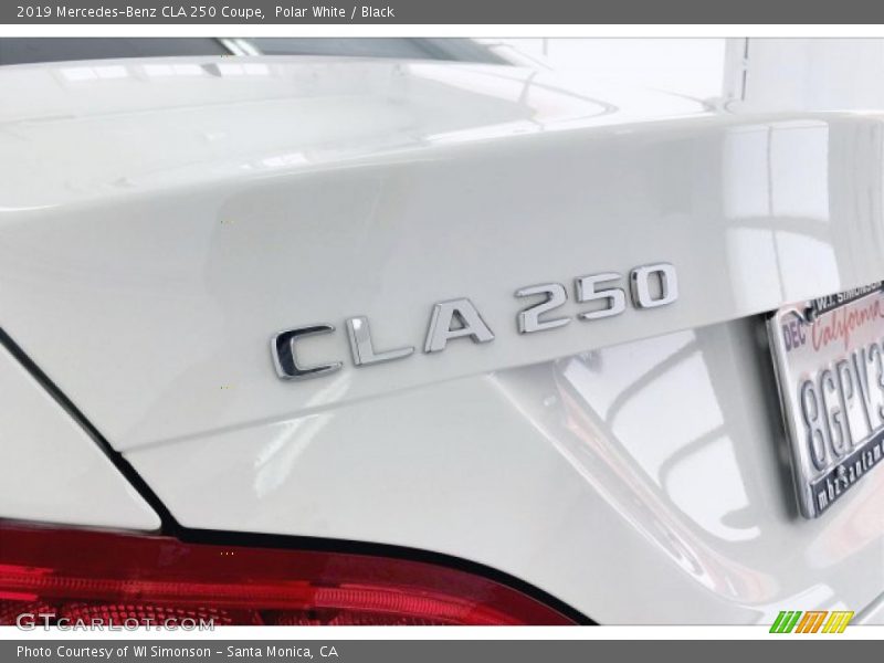 Polar White / Black 2019 Mercedes-Benz CLA 250 Coupe