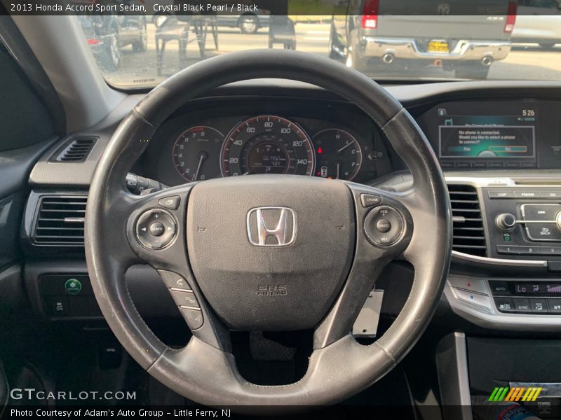 Crystal Black Pearl / Black 2013 Honda Accord Sport Sedan