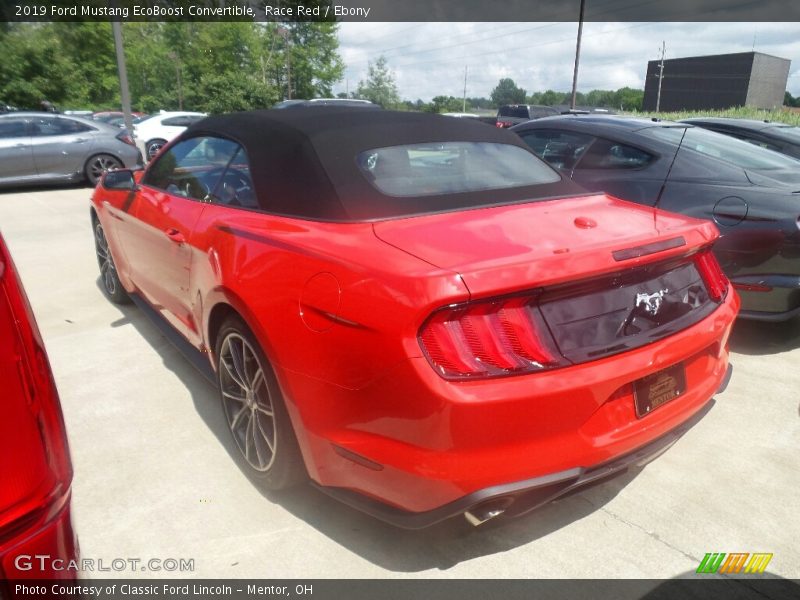 Race Red / Ebony 2019 Ford Mustang EcoBoost Convertible