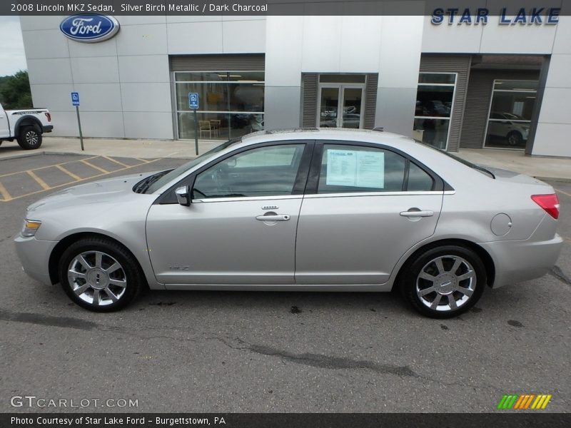 Silver Birch Metallic / Dark Charcoal 2008 Lincoln MKZ Sedan