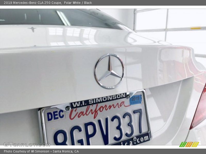 Polar White / Black 2019 Mercedes-Benz CLA 250 Coupe