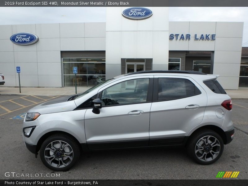 Moondust Silver Metallic / Ebony Black 2019 Ford EcoSport SES 4WD