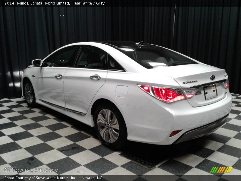Pearl White / Gray 2014 Hyundai Sonata Hybrid Limited