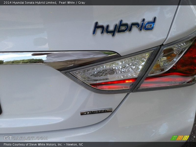 Pearl White / Gray 2014 Hyundai Sonata Hybrid Limited