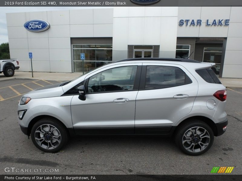 Moondust Silver Metallic / Ebony Black 2019 Ford EcoSport SES 4WD