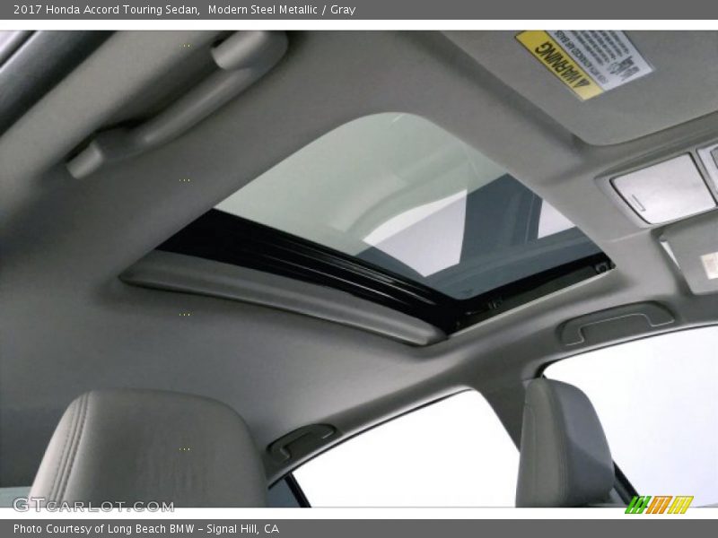 Modern Steel Metallic / Gray 2017 Honda Accord Touring Sedan