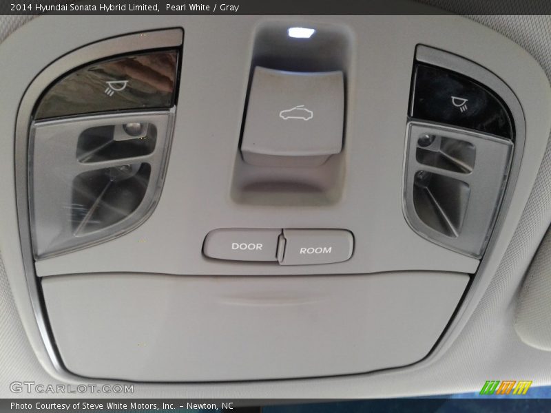 Pearl White / Gray 2014 Hyundai Sonata Hybrid Limited
