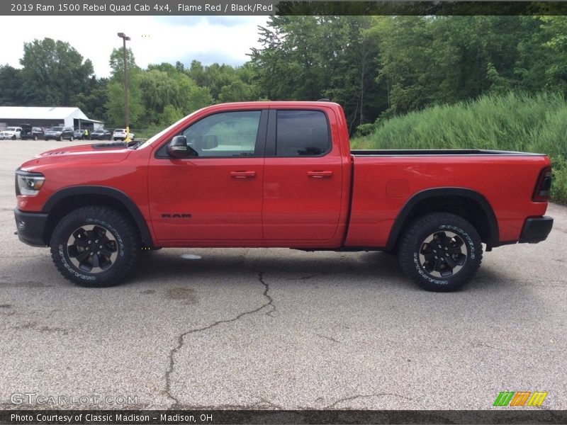 Flame Red / Black/Red 2019 Ram 1500 Rebel Quad Cab 4x4