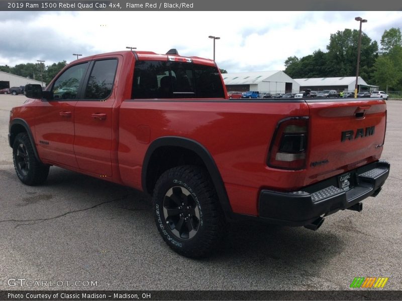 Flame Red / Black/Red 2019 Ram 1500 Rebel Quad Cab 4x4