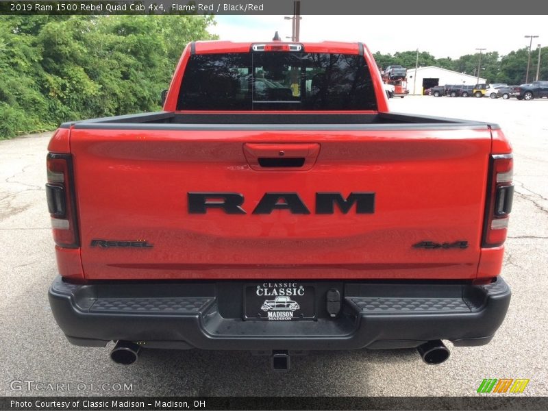 Flame Red / Black/Red 2019 Ram 1500 Rebel Quad Cab 4x4