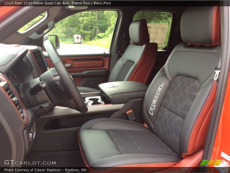  2019 1500 Rebel Quad Cab 4x4 Black/Red Interior