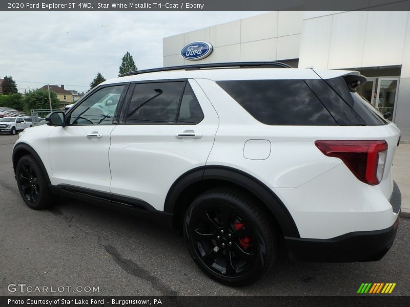 Star White Metallic Tri-Coat / Ebony 2020 Ford Explorer ST 4WD