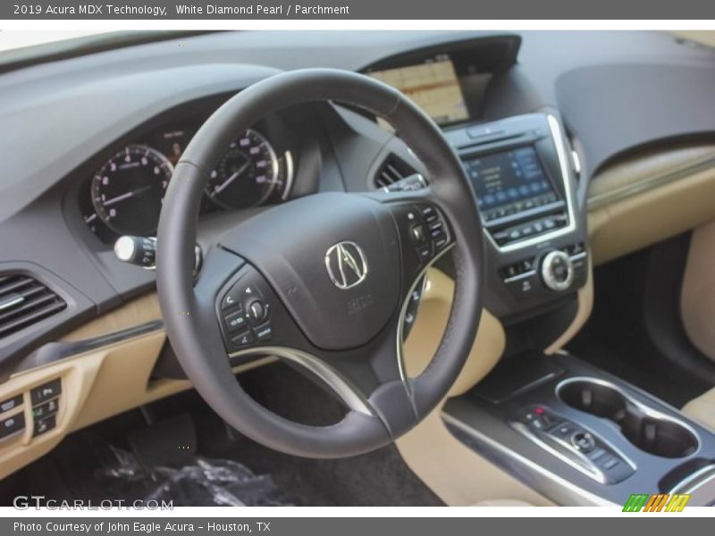 White Diamond Pearl / Parchment 2019 Acura MDX Technology