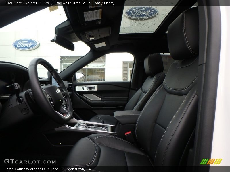 Front Seat of 2020 Explorer ST 4WD