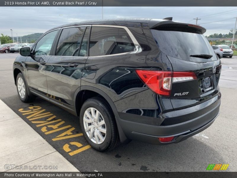 Crystal Black Pearl / Gray 2019 Honda Pilot LX AWD