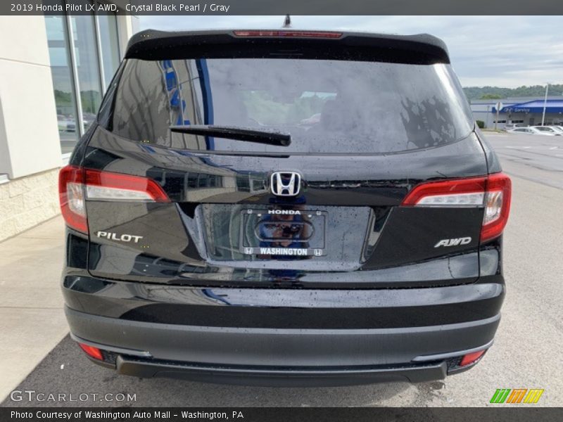 Crystal Black Pearl / Gray 2019 Honda Pilot LX AWD