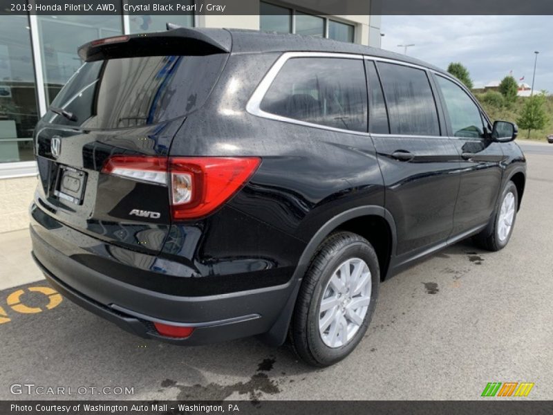 Crystal Black Pearl / Gray 2019 Honda Pilot LX AWD