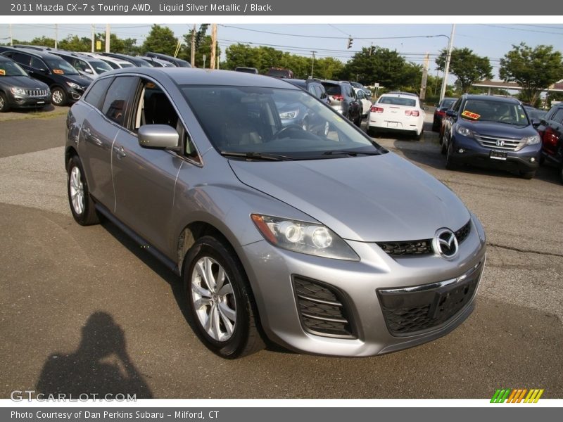 Liquid Silver Metallic / Black 2011 Mazda CX-7 s Touring AWD