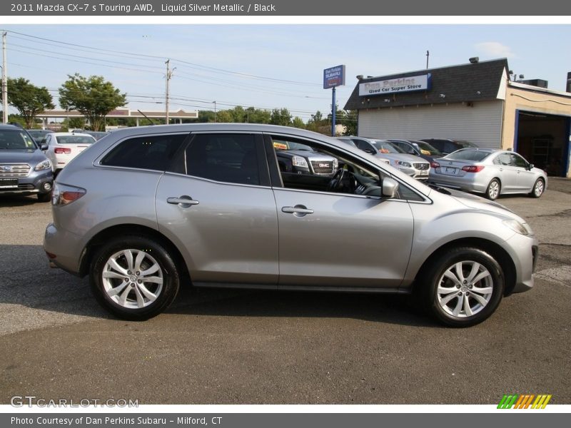 Liquid Silver Metallic / Black 2011 Mazda CX-7 s Touring AWD