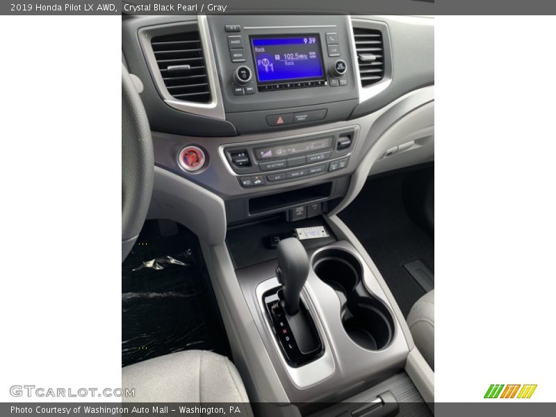 Crystal Black Pearl / Gray 2019 Honda Pilot LX AWD