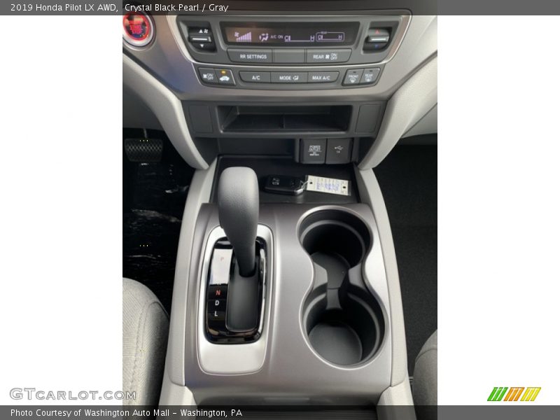 Crystal Black Pearl / Gray 2019 Honda Pilot LX AWD