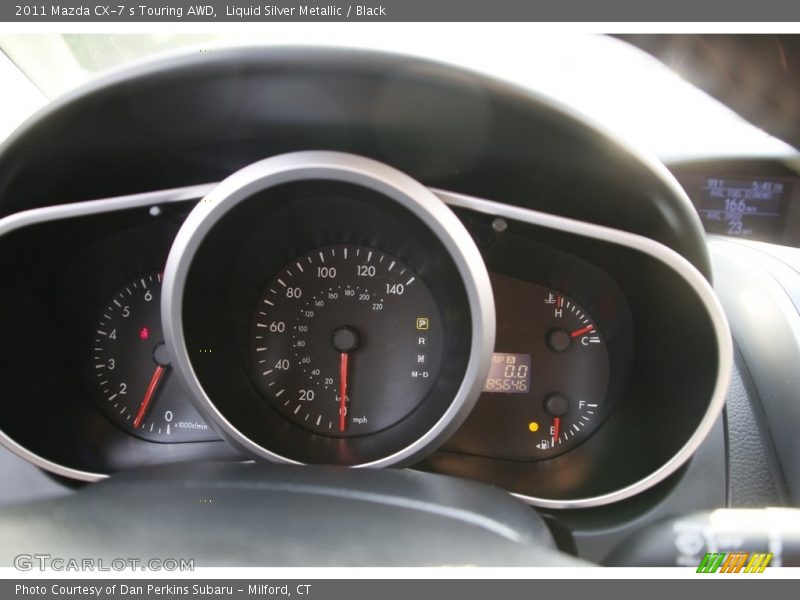 Liquid Silver Metallic / Black 2011 Mazda CX-7 s Touring AWD