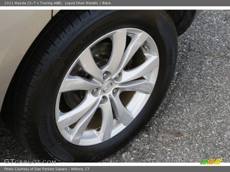 Liquid Silver Metallic / Black 2011 Mazda CX-7 s Touring AWD