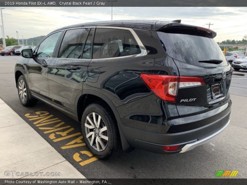 Crystal Black Pearl / Gray 2019 Honda Pilot EX-L AWD
