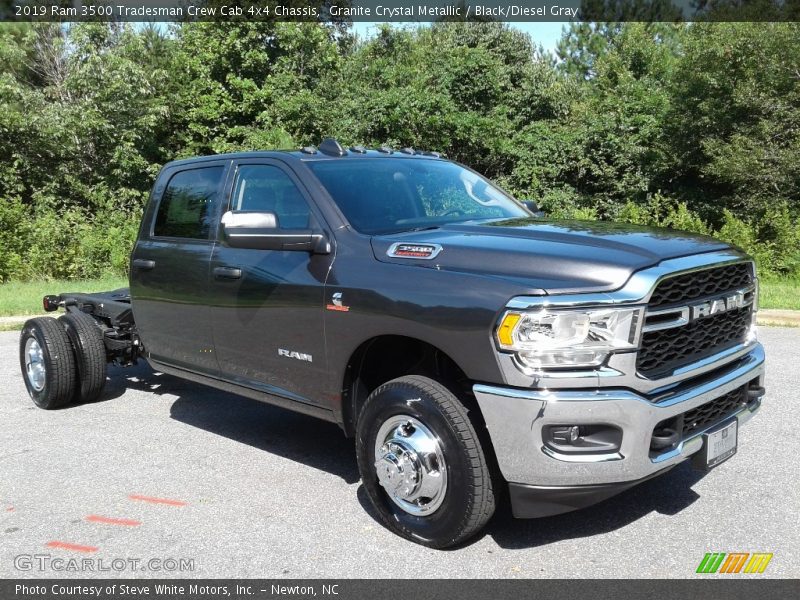 Granite Crystal Metallic / Black/Diesel Gray 2019 Ram 3500 Tradesman Crew Cab 4x4 Chassis
