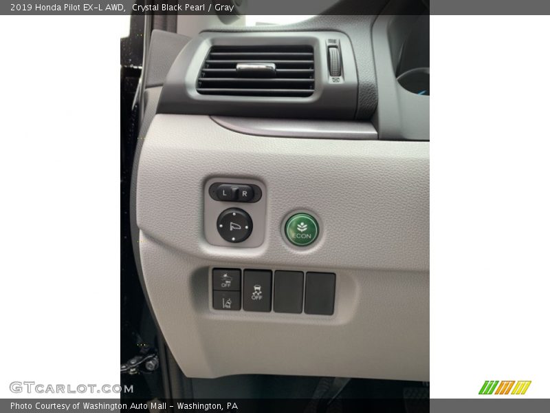 Crystal Black Pearl / Gray 2019 Honda Pilot EX-L AWD