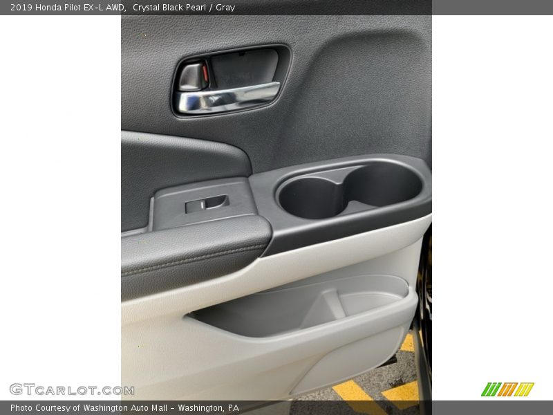 Crystal Black Pearl / Gray 2019 Honda Pilot EX-L AWD