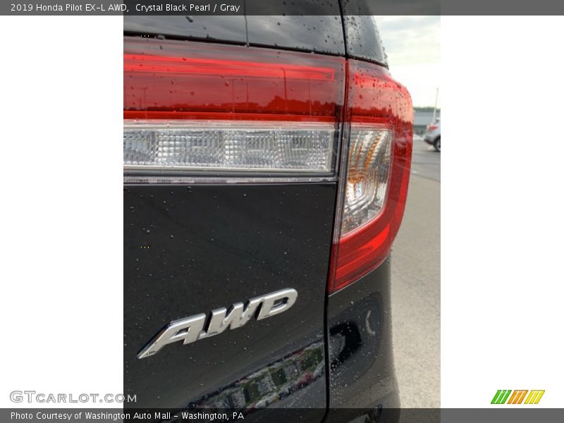 Crystal Black Pearl / Gray 2019 Honda Pilot EX-L AWD