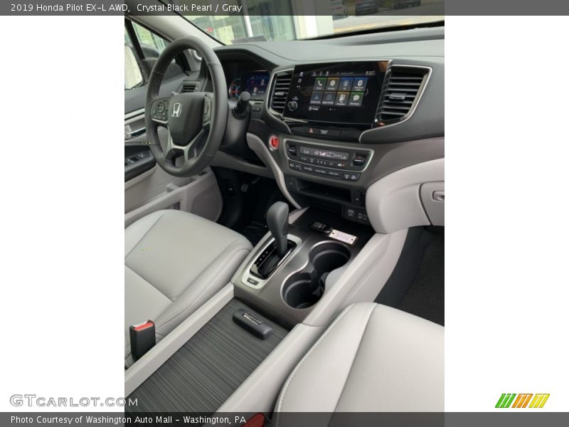 Crystal Black Pearl / Gray 2019 Honda Pilot EX-L AWD