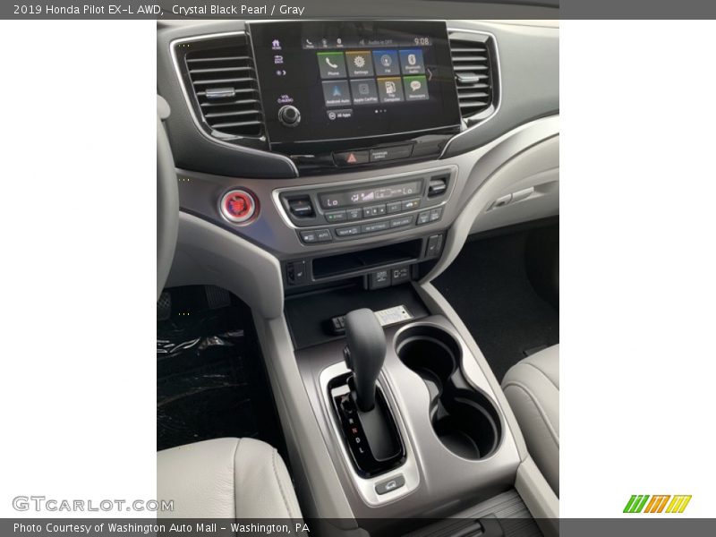 Crystal Black Pearl / Gray 2019 Honda Pilot EX-L AWD
