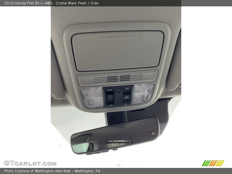 Crystal Black Pearl / Gray 2019 Honda Pilot EX-L AWD