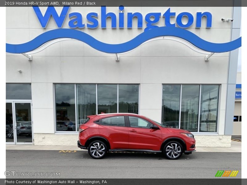 Milano Red / Black 2019 Honda HR-V Sport AWD