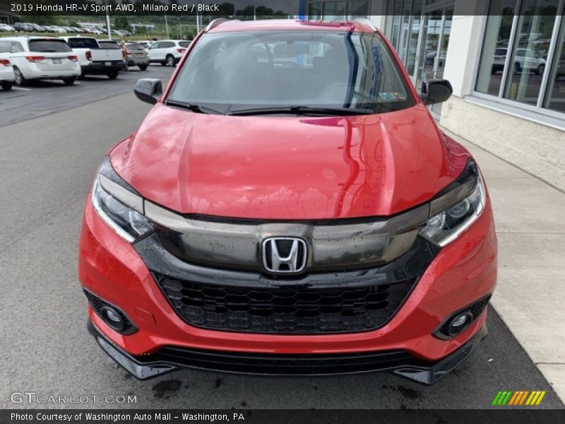 Milano Red / Black 2019 Honda HR-V Sport AWD