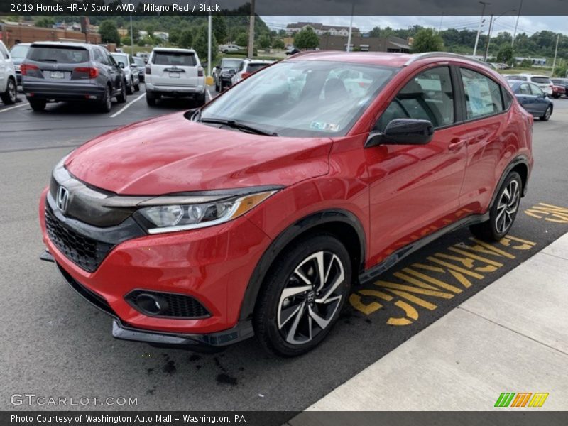 Milano Red / Black 2019 Honda HR-V Sport AWD