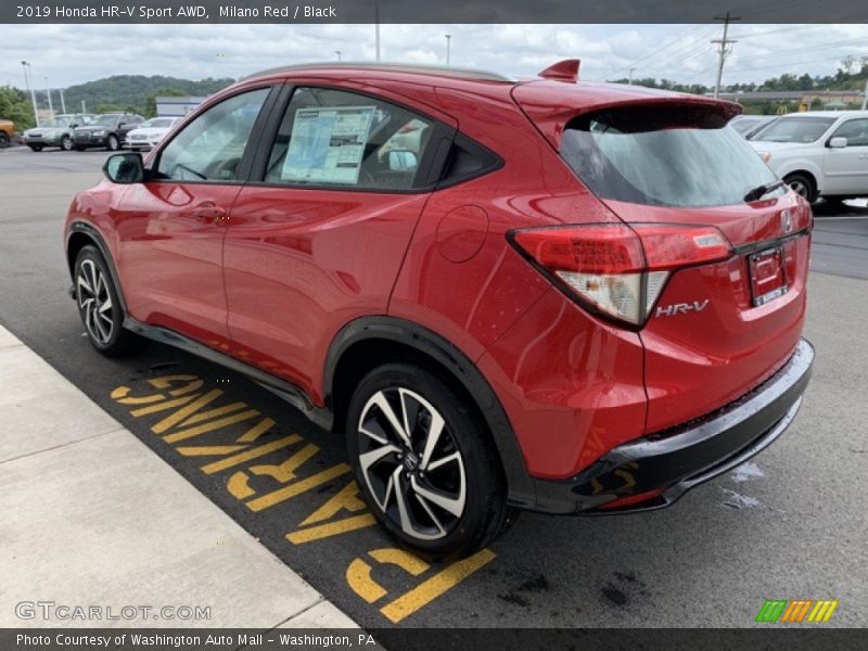 Milano Red / Black 2019 Honda HR-V Sport AWD