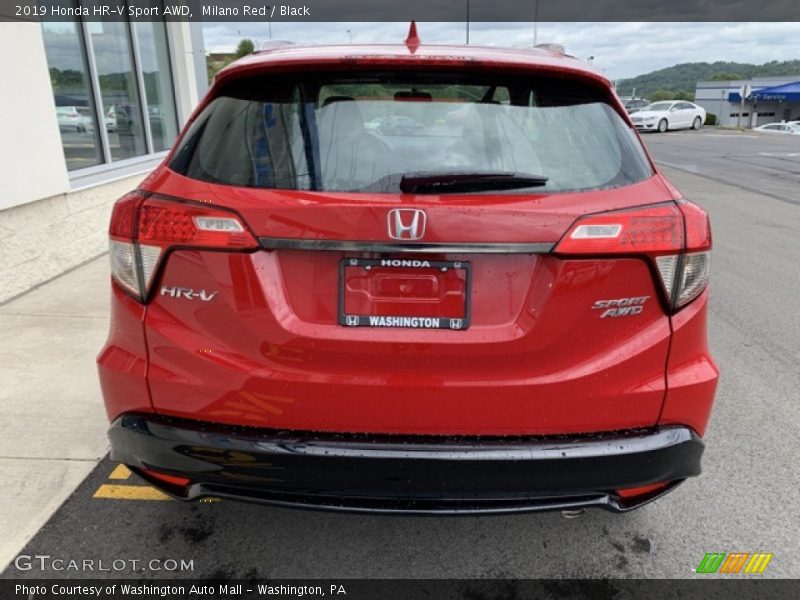 Milano Red / Black 2019 Honda HR-V Sport AWD