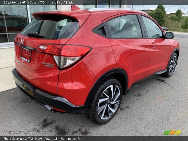 Milano Red / Black 2019 Honda HR-V Sport AWD
