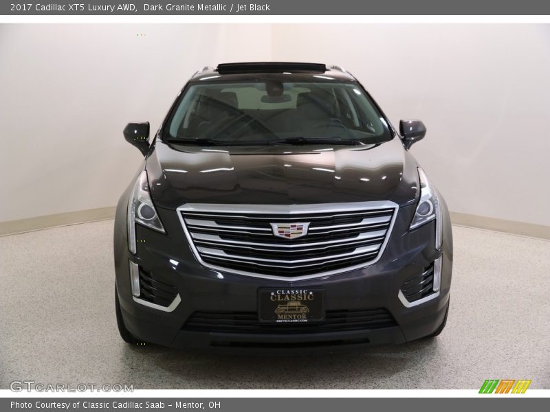 Dark Granite Metallic / Jet Black 2017 Cadillac XT5 Luxury AWD