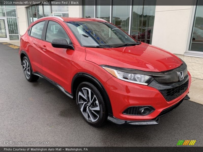 Milano Red / Black 2019 Honda HR-V Sport AWD