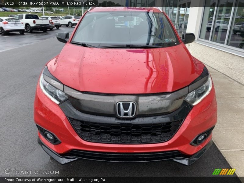 Milano Red / Black 2019 Honda HR-V Sport AWD