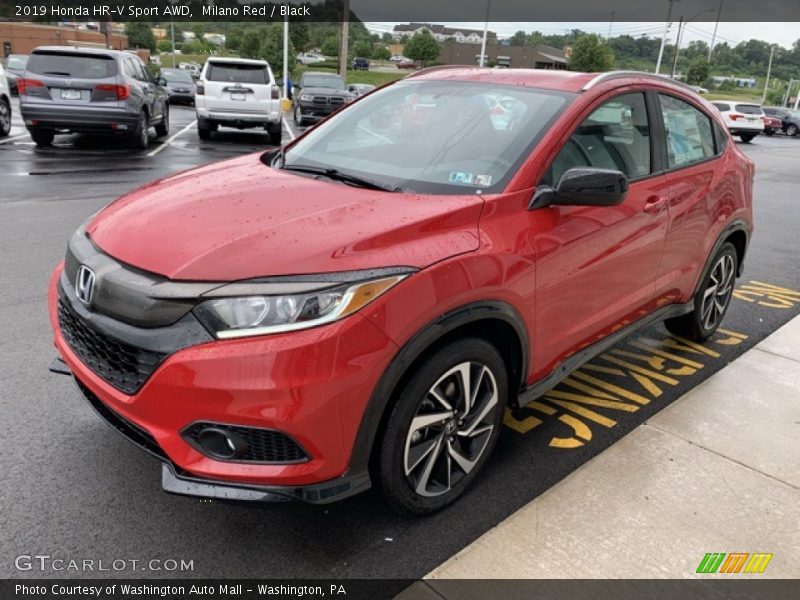 Milano Red / Black 2019 Honda HR-V Sport AWD
