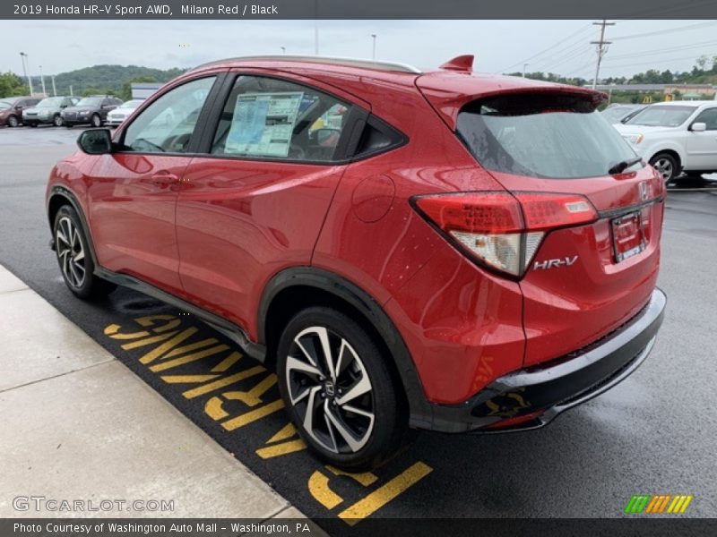 Milano Red / Black 2019 Honda HR-V Sport AWD