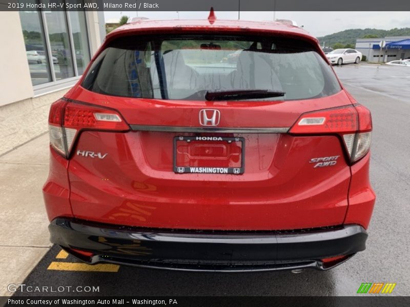 Milano Red / Black 2019 Honda HR-V Sport AWD