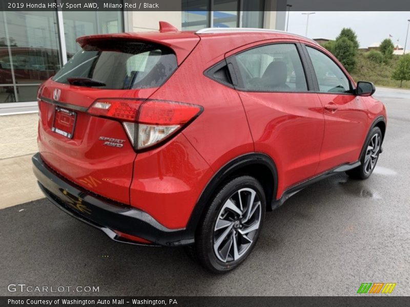 Milano Red / Black 2019 Honda HR-V Sport AWD