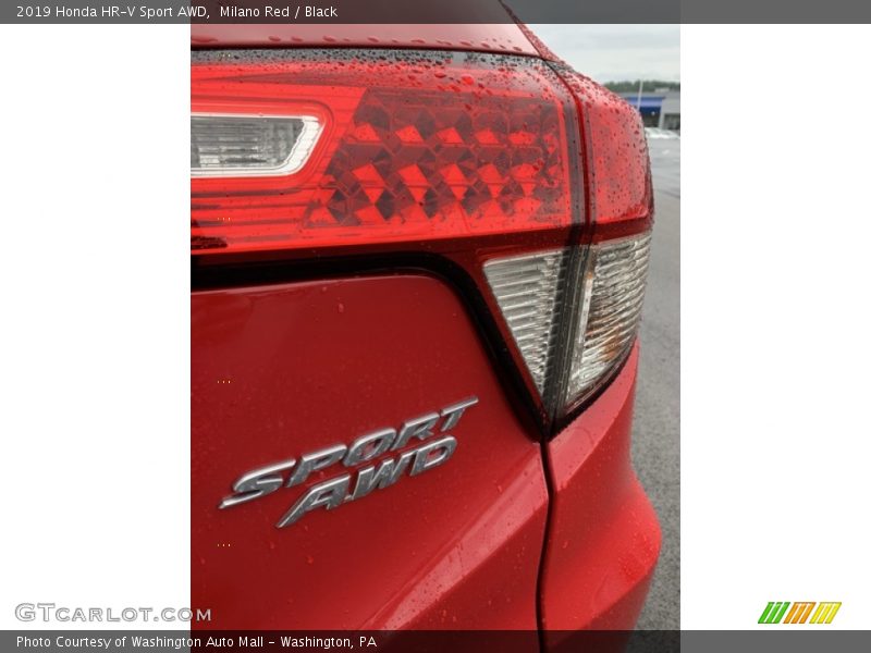 Milano Red / Black 2019 Honda HR-V Sport AWD